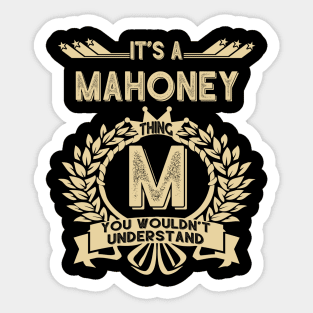 Mahoney Sticker